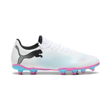Imagem de PUMA Tênis masculino Future 7 Play Firm Artificial Ground, Puma Branco-Puma Preto-veneno Rosa, 13