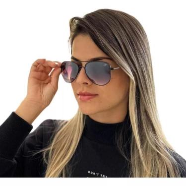 Imagem de Óculos De Sol Aviador Tradicional Feminino Masculino UV400 - Finoti, P