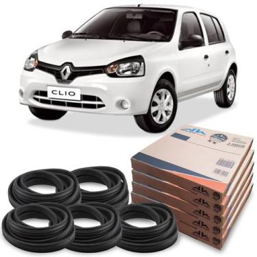 Imagem de Kit Borracha 4 Portas E Porta Malas Renault Clio Hatch Sedan - New Kar