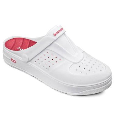 Imagem de Babuche Feminino Clog Urban Branco Goiaba Boaonda 2160-200-009, 36