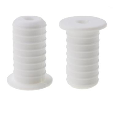 Imagem de Nihfien Kit de roteamento de cabos Starlink para orifício de parede de 9,5 cm, 2 peças de ilhós de bucha de parede de silicone Starlink, mangas de parede, suporte de cabos Ethernet para acessórios