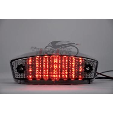 Imagem de Compatível com DERBI: 2002-2003 SENDA 50 R; 2002-2003 SENDA 50 SM; lanterna traseira de freio de LED + função de seta integrada