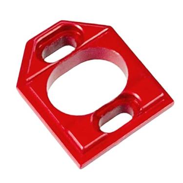 Imagem de Dynwave Placa de montagem do motor do carro RC, suporte de base motor, peças de reposição resistentes, peça de atualização para 16207 1/14 1/16 RC Car Crawler, Vermelho