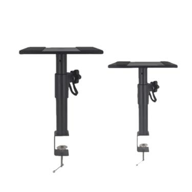 Imagem de AsrMyjcx Suportes de alto-falante de mesa com grampo, suportes para monitores de estúdio, suporte para alto-falante de estúdio de música, suporte de áudio