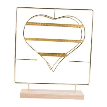 Imagem de UxicRuya Suporte de Ferro para Exposição de Joias de Grande Capacidade para Brincos, Estante de Exposição para Loja, Cômoda, Casa, Ouro