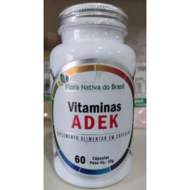 Imagem de Vitaminas A D E K - 60 caps - Flora Nativa do Brasil