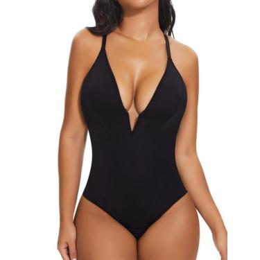 Imagem de Terno Shapewear SHAFERIN Body Shaper para mulheres, preto, tamanho S -