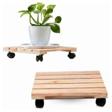 Imagem de Base para vasos de flores quadrados de 30 cm - Lightbek Official Store