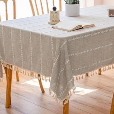 Imagem de Toalha de mesa mstexa Light Coffee Linen 140x220cm resistente à água