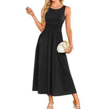 Imagem de Vestido longo GRACE KARIN, verão 2025, casamento na praia, preto, S