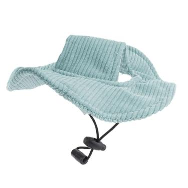 Imagem de Chapéu de Sol para Animais de Estimação Com Orifícios para As Orelhas, Material de Veludo Macio, boné de Proteção Solar para Cães e Gatos, Fecho Com Cordão Ajustável, Adequado