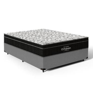 Imagem de Cama Box com Colchão de Espuma D45 Ortobom Airtech Ortopillow 150 Casa