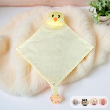 Imagem de Naninha Para Bebê Menina Menino 100% Algodão Bordada c/ Prendedor de C