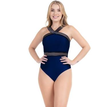 Imagem de Body Elástico Praia Detalhe Cintura Maiô Transparência - HYPE MODAS, M