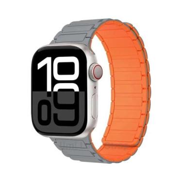 Imagem de Pulseira De Silicone Universal Para Apple Watch, Faixa Magnética Compa