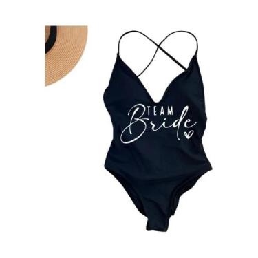 Imagem de Maiô Rosa Gold Acolchoado - Ideal para Equipe da Noiva, Praia e Piscin