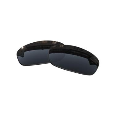 Imagem de OOWLIT Lentes de substituição compatíveis com óculos de sol Oakley Splinter pretas não polarizadas
