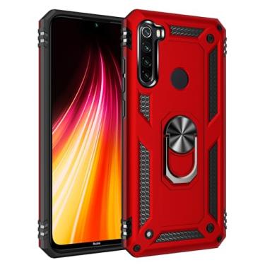 Imagem de SORAKA Capa para Xiaomi Redmi Note 8T com suporte para anel Capa Slim Fit de TPU macio Capa Redmi Note 8T com placa de metal para suporte magnético de telefone para carro