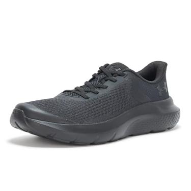 Imagem de Under Armour Tênis masculino pré-escolar Rogue 4 de renda alternativa, (002) Preto/Preto/Preto, 15