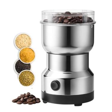 Imagem de Moedor de Café Elétrico 110V Triturador de Grãos Sementes Especiarias Temperos Ervas Portátil com Lâminas Inox Cozinha