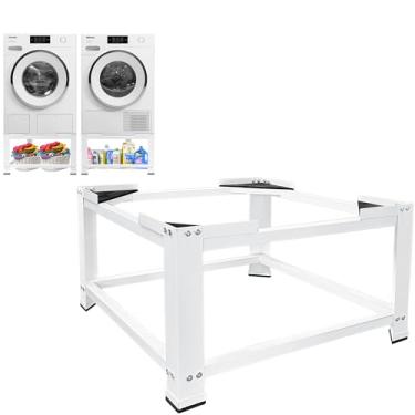 Imagem de Royxen Pedestais de lavadora e secadora de 41 cm de altura, pedestal de lavanderia resistente, ajuste universal, capacidade de 272 kg, base de máquina de lavar e base de secadora para lavanderia