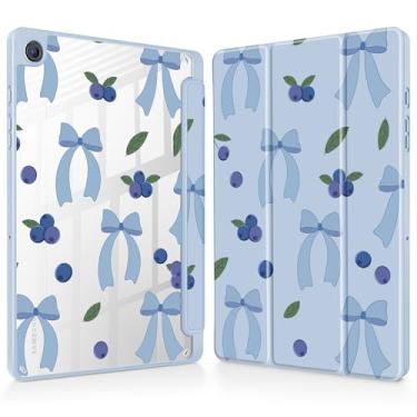 Imagem de Tuiklol Para Galaxy Tab A9 + /A9 Plus 27.9 cm 2023, suporte para caneta S com capa protetora transparente, capa traseira transparente, despertar/hibernar automaticamente, tablet Samsung Tab A9 Plus