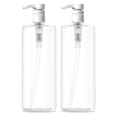 Imagem de Frasco de bomba Bar5F 1L (pacote com 2) Crystal-Clear sem BPA