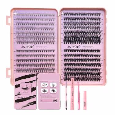 Imagem de Kit de grupos de cílios postiços AOPING Wispy Lashes Extension