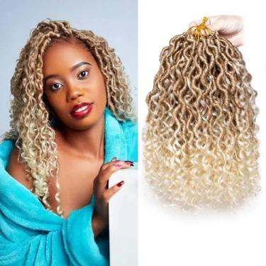 Imagem de Cabelo de crochê ZRQ Short Goddess Locs Boho Faux Locs de 10 polegadas