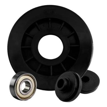 Imagem de 10X Roldana Com Rolamento 90Mm Para Aparelhos Academia