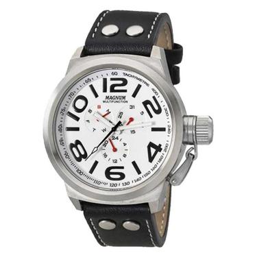 Imagem de Relógio Magnum Masculino Ref: Ma31551q Multifunção Prateado