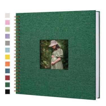 Imagem de Álbum de fotos de álbum de recortes Yopih 30x30cm Capa dura 80 páginas