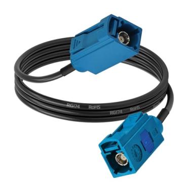 Imagem de SZSAUTO Fakra Z fêmea para fêmea 0,9 m 1 m cabo de extensão de antena de carro para veículo estéreo unidade principal Android navegação GPS Sirius XM rádio via satélite AM FM rádio 4G LTE Telemática