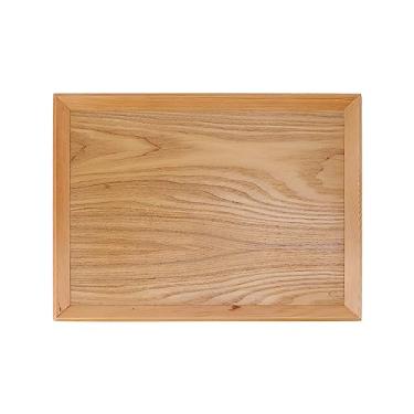 Imagem de Bandeja de Madeira Retangular, Bandeja de Servir Retangular, Bandeja de Mesa de café, Bandeja Retangular, Multifuncional, 40x30.5cm (40 * 30,5cm)
