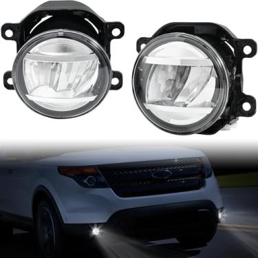 Imagem de LDETXY Farol de neblina de LED dianteiro para-choque farol de neblina para Ford Focus 2008-2014, Mustang 06-14, 05-11 Ranger (STX), 11-14 Explore, 13-21 Honda Civic, 07-15 Lincoln Navigator