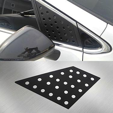 Imagem de LIGHTKOREA Acessórios de painel de placa esportiva para janela pilar com letras prateadas LH RH para GM Chevrolet Cruze 2016 2017 2018LIGHTKOREA Stripe preto LIGHTKOREA_Plate_Cruze_2017