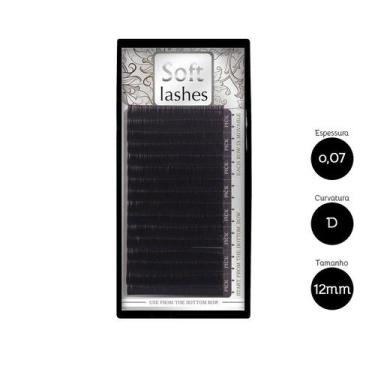 Imagem de Cílios Soft Premium Fio a Fio Perfect Lashes 16 Linhas 0,07 D 12mm - V