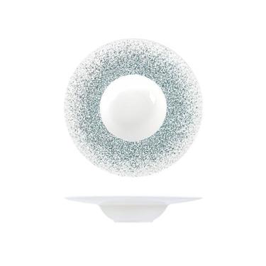 Imagem de Prato de serviço de cerâmica chapéu de palha prato hotel restaurante premium sentido espaguete sopa prato criativo prato de vegetais tigela de salada doméstico (B)