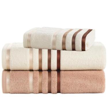 Imagem de Jogo de Toalhas Karsten Banhão Gigante Fio Penteado 3 peças, Sortida 2