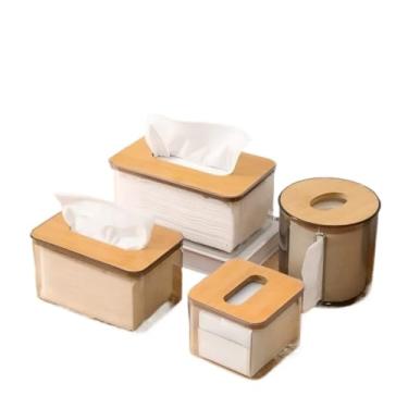 Imagem de Suporte de Papel Higiênico e Caixa de Lenços Montável na Parede - Plástico à Prova d'Água Modelos Redondo e Retangular Acessórios de Banheiro e Cozinha