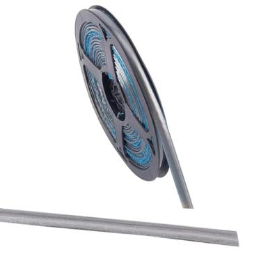 Imagem de GORGECRAFT Fita de calafetagem autoadesiva de 2,8 m x 0,31 polegada à prova d'água tira de calafetagem para guarnição de acabamento em PVC cinza fita de vedação de lacuna de plástico PVC para cozinha