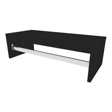 Imagem de Cabideiro Arara de Parede para Roupas 60cm Madeira MDF Guarda Roupa Closet Loja