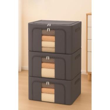 Imagem de Caixa Organizadora Premium para Roupas, Gaveta e Brinquedos - Otimização de Espaço e Proteção da Poeira (3)