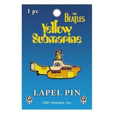 Imagem de Broche de lapela de metal com logotipo submarino amarelo dos Beatles