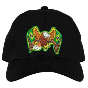 Imagem de Boné Kaluapa Águia Brasil, Masculino, Preto, Único