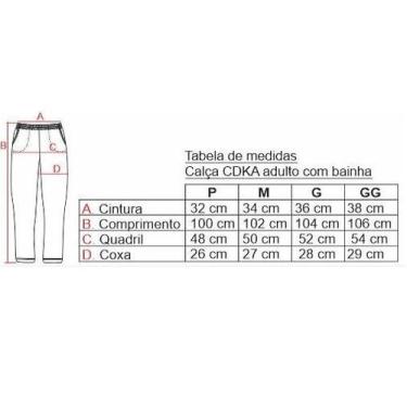 Imagem de Calça Moletom Masculina CDKA/ FSJ Ref. 4820, Preto, G