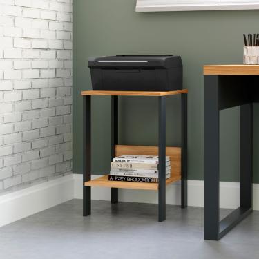 Imagem de Mesa Auxiliar em MDF 40 x 44 x 60 cm Freijó/Preto Fosco Dalla Costa F14