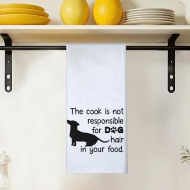 Imagem de Toalhas de cozinha divertidas para decoração de dachshund 40 x 61 cm, presentes para cães Weiner, toalhas de chá, salsicha cachorro doxie, toalha de mão para cozinha, banheiro
