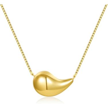 Imagem de Conjunto de colar feminino hip hop – corrente em camadas de 4 peças | gargantilha com contas, elos cubanos, clipe de papel e joias grossas ousadas em espinha de peixe, Medium, Latão, Sem Pedra