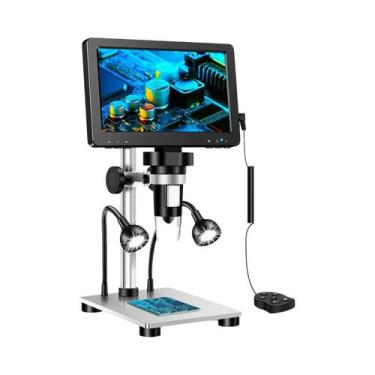 Imagem de Microscópio Digital LCD RIEVBCAU De 7'' 1200X 1080P HD Para Reparos De